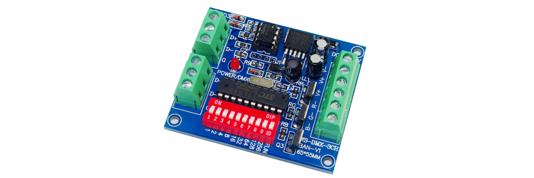 
Nodos e interfaces DMX: red o USB de entrada,...