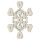 Snowflake heart (30 cm)