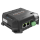 PixLite A4-S Mk3 in vista frontale obliqua: dissipatore in alluminio, due porte di rete RJ45, morsetto AUX e alimentazione