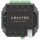 PixLite A4-S Mk3 van boven: vier pixeluitgangen met klemmen +, CLK, DATA en GND, status-led, microSD-slot en push-in-klemmen voor de voeding