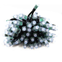 WS2811 RGB Pixel String (12V) &ndash; 12 mm &middot; IP68 - 50 Pixels - JST-SM - Black