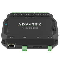 PixLite E16-S Mk3 dallalto: sedici morsetti innestabili...