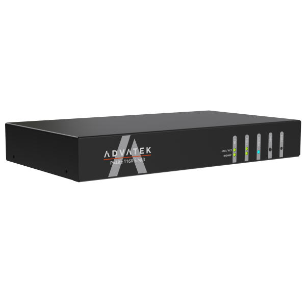 PixLite T16X-S Mk3 di tre quarti frontale: custodia 19...