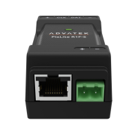 PixLite R1F-S vu de dessus : petit boîtier noir...
