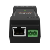 PixLite R1F-S dallalto: piccola custodia nera con...