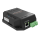 PixLite E4-S Mk3 mit Conformal Coating: Ethernet-Port, Stromklemmen und MAC-Adress-Etikett im Detail