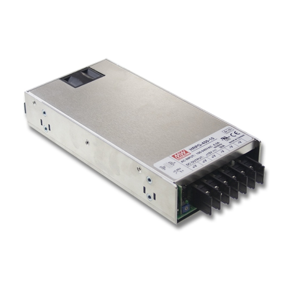 MEAN WELL HRP-450-24 Schaltnetzteil 24 V 18,8 A im Metallgehäuse mit Klemmleiste (Beispielbild der Serie HRP-450)