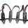 Mounting strip for 12mm LED Pixel (black) with Pixel  Top View