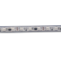 Close-up van de pixelstrip met WS2811-LEDs
