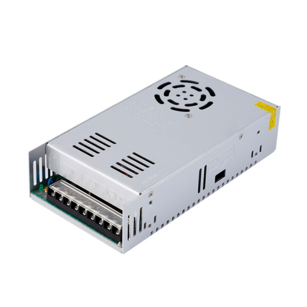 LED power supply, 5V, 70A 350Watt - frontal