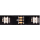 Primer plano de la tira con LED WS2812b y punto de corte (+5V, DIN/DO, GND)
