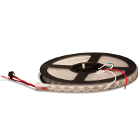 WS2812b LED-pixelstrip op de spoel met aansluitkabels en...