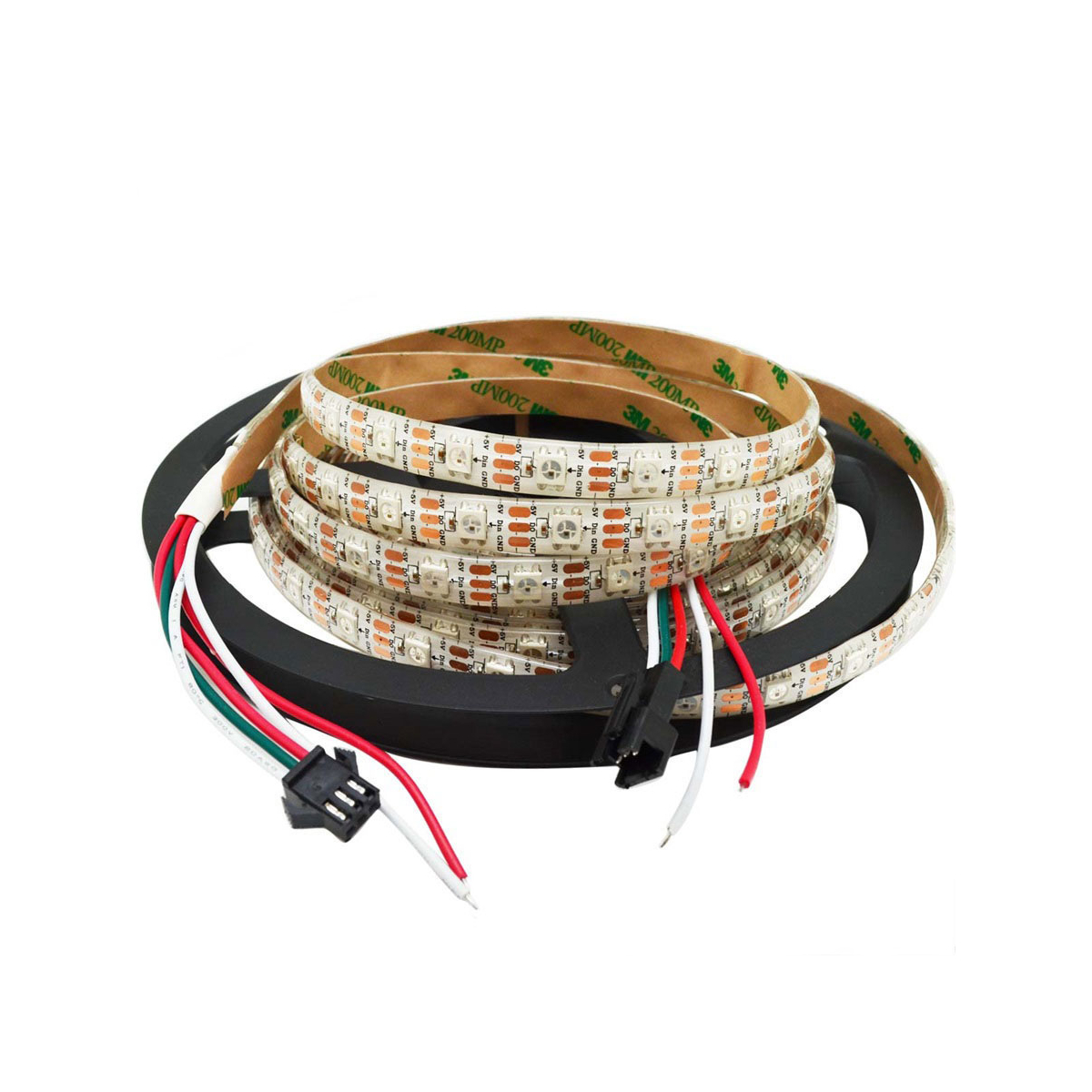Set RGB-LED-Streifen 2x5m + Netzteil + Steuerung + PIR-Sensor, Reichweite  2m, 2,5W/m 