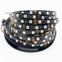 Tira de píxeles LED WS2811 en su bobina con cables...