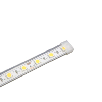 Embout silicone à lextrémité dun ruban LED en gaine silicone