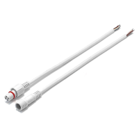4 Pin konfektionierter Rundstecker (Wei&szlig; 0,30mm&sup2;)
