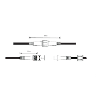 4 Pin konfektionierter Rundstecker (Wei&szlig; 0,30mm&sup2;)
