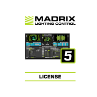 MADRIX-5-Lizenzkarte mit Software-Oberfläche und der...