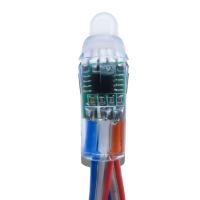 WS2811 RGB Pixelkette (12V) &ndash; 12 mm &middot; IP68 - 50 Pixel - xConnect&reg; - Blau/Wei&szlig;/Rot